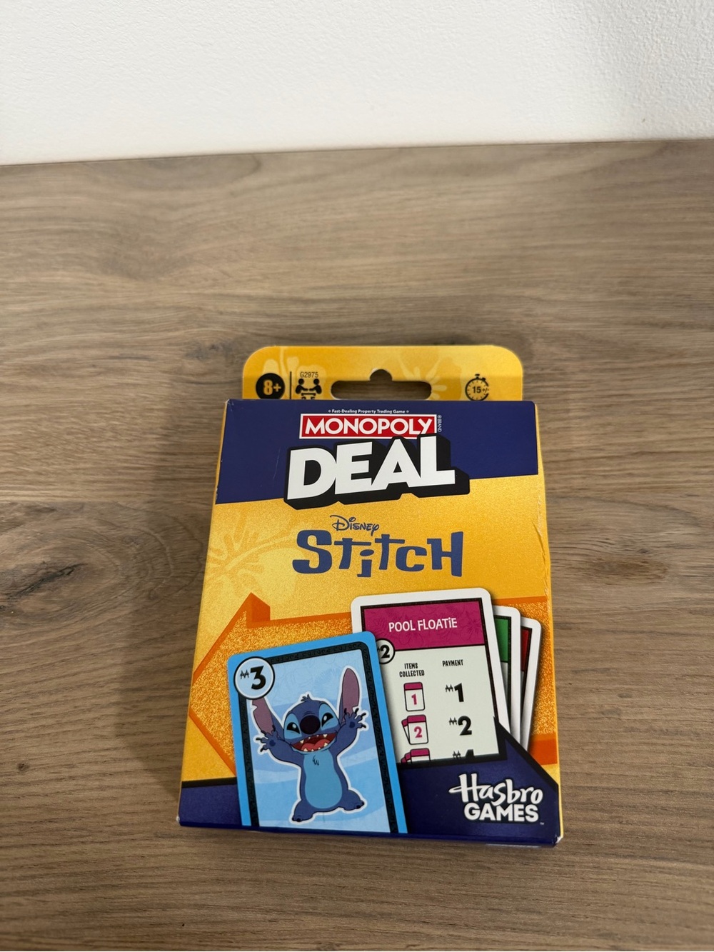 Hasbro Monopoly Deal Disney Stitch Card Game - Yellow & Blue